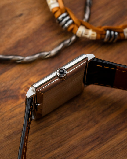 Corum Peseux Square Linen dial Ref. 57155 (Cal. 7001)