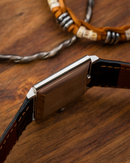 Corum Peseux Square Linen dial Ref. 57155 (Cal. 7001)