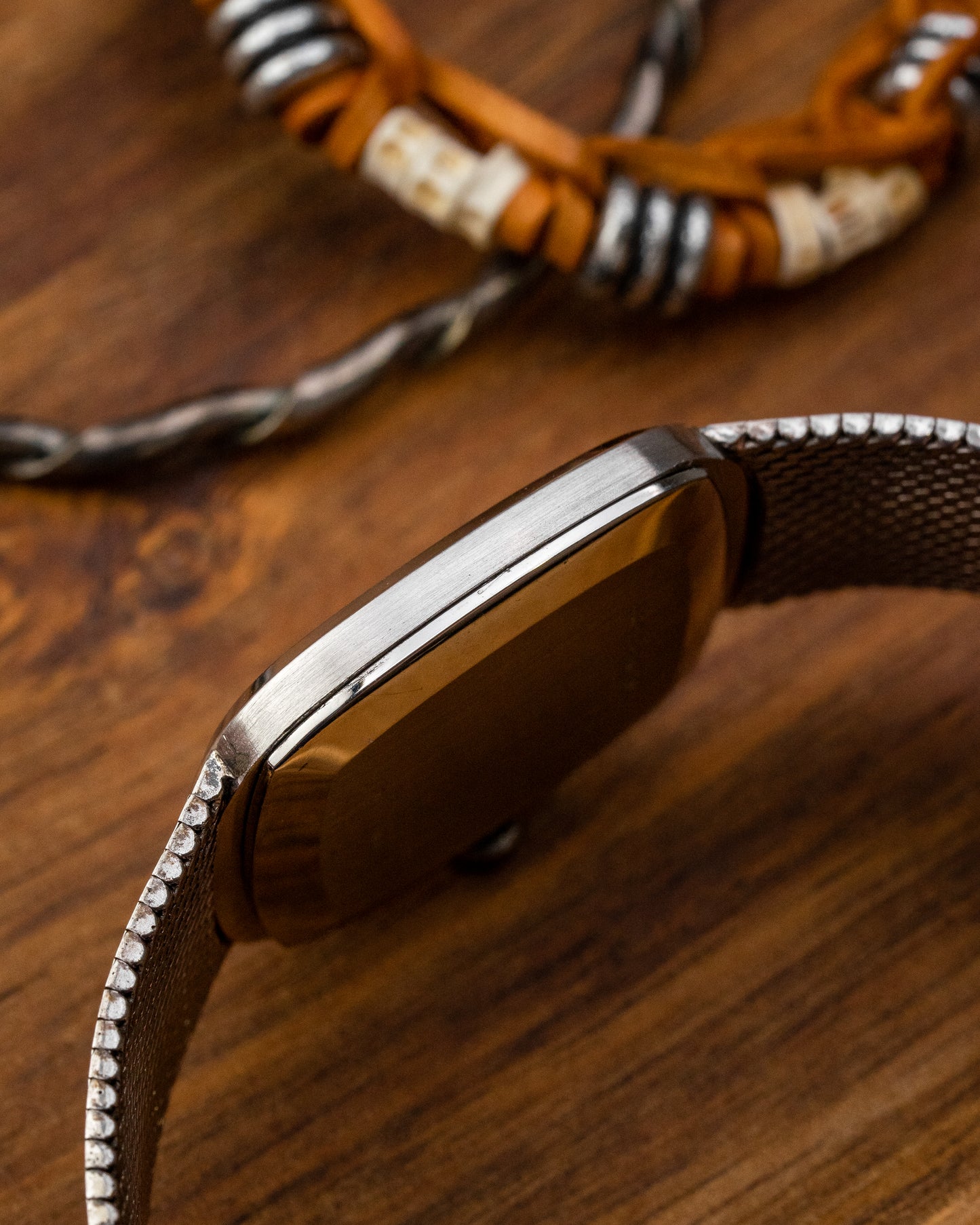 Longines Ellipse "Diamond Pip" Black dial 0.800 Silver Integrated Bracelet Ref. 3008 (Cal. L847.3)
