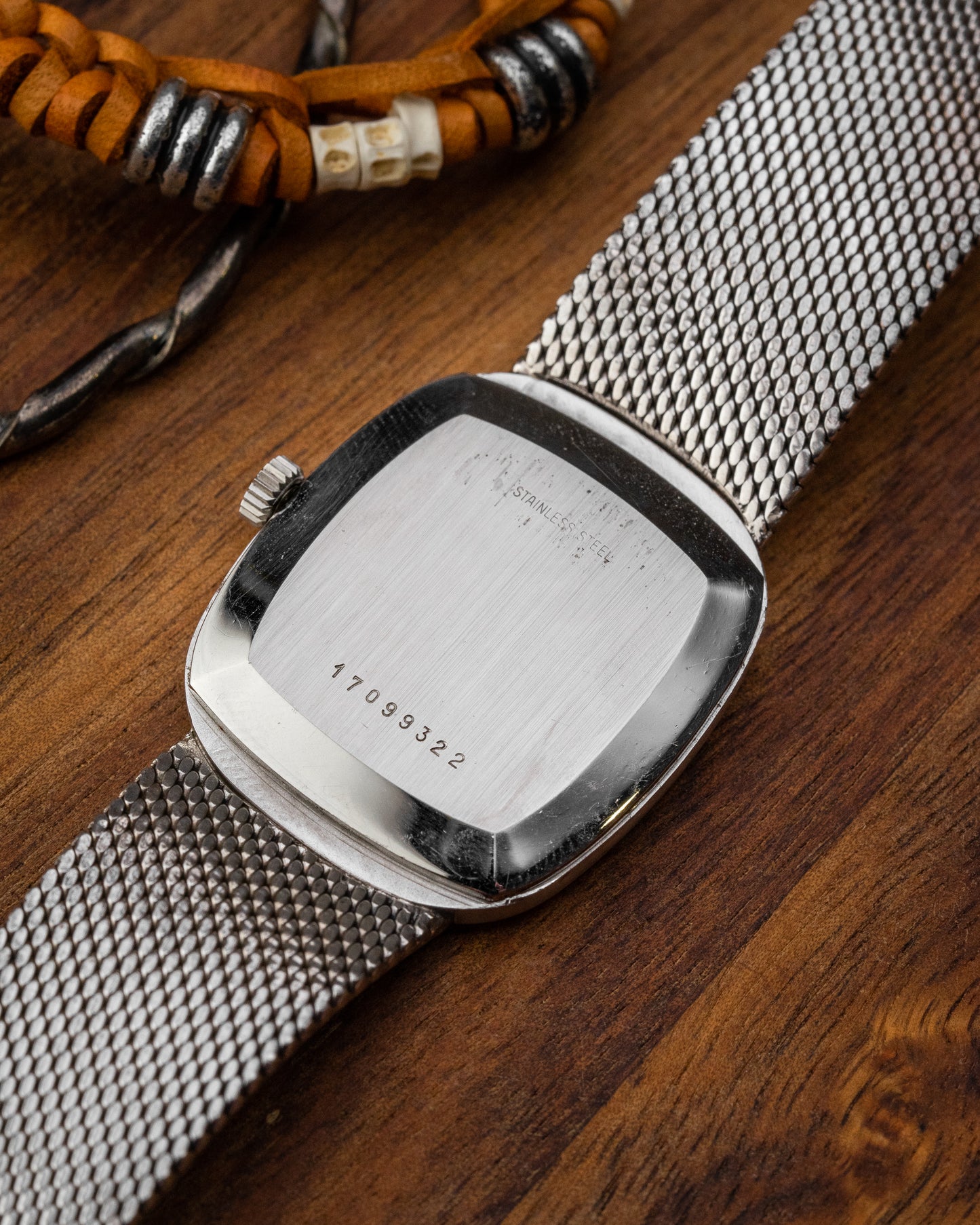 Longines Ellipse "Diamond Pip" Black dial 0.800 Silver Integrated Bracelet Ref. 3008 (Cal. L847.3)