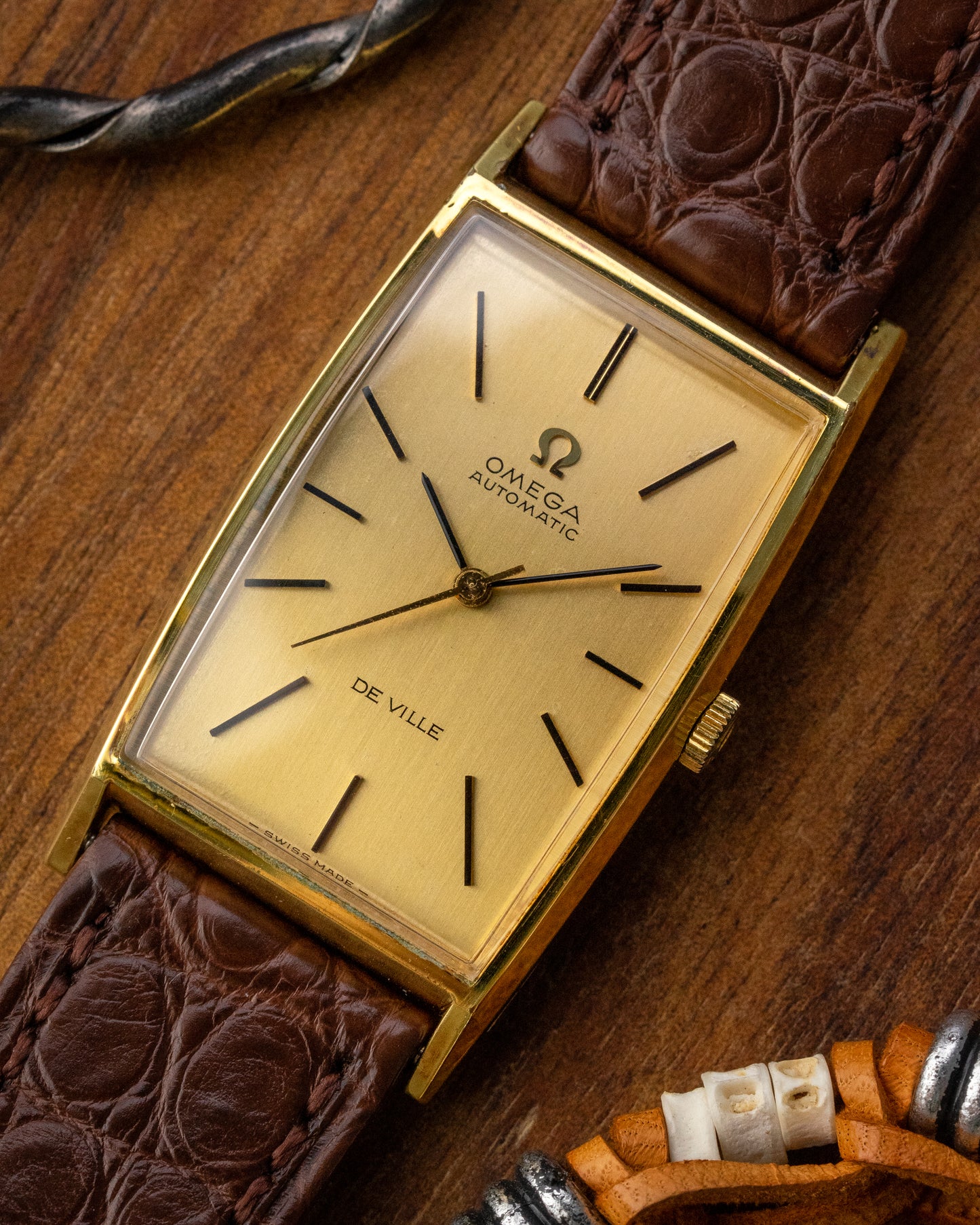 Omega De Ville Automatic "Tank-Tonneau" Gold Ref. 161.034 (Cal. 671)