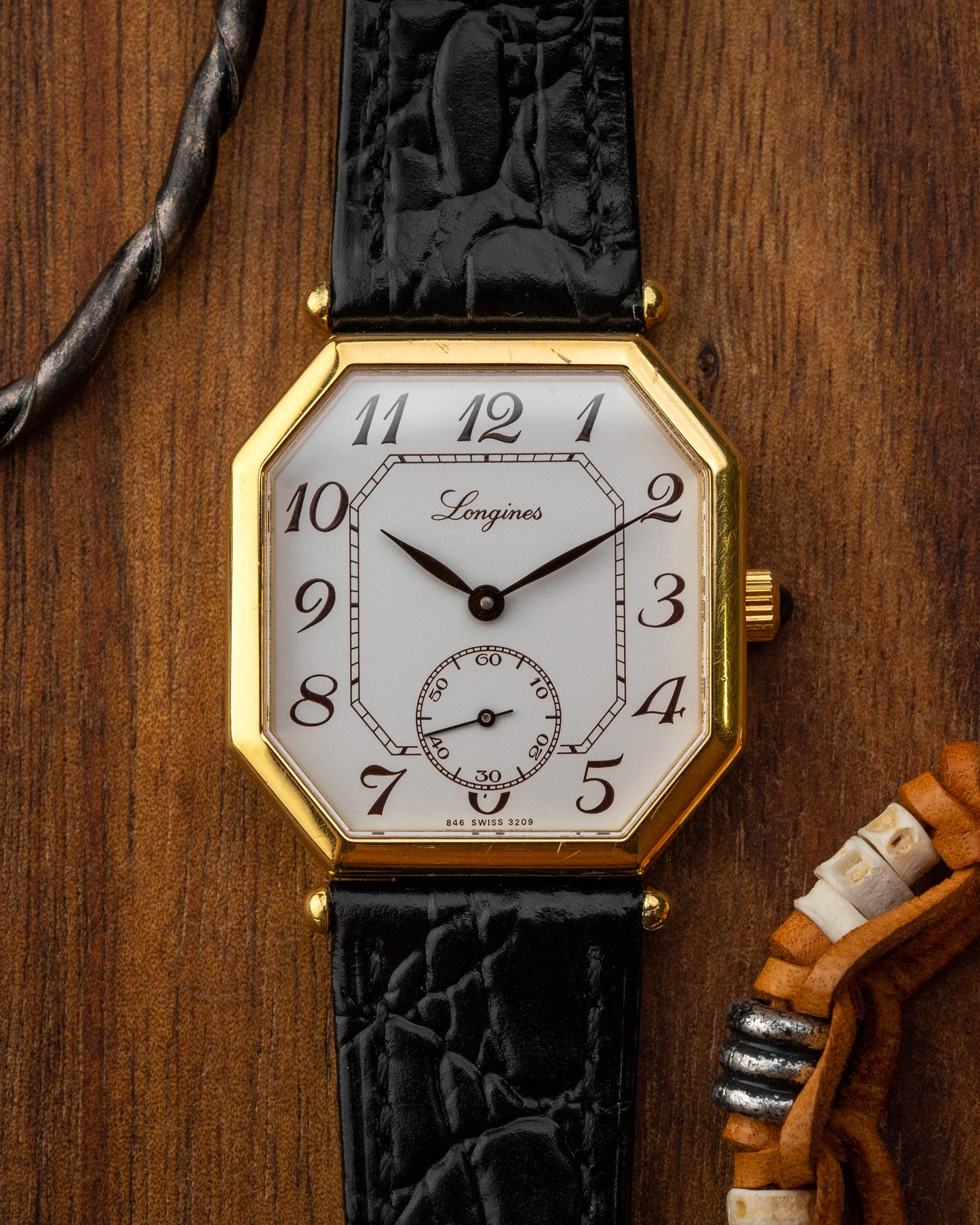 Longines Octagonal Breguet Numeral Gold Ref. 3209 (Cal. L846.4)