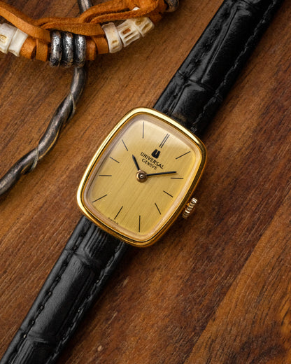 Universal Geneve Rectangular Cushion Gold Ladies Ref. 510612 (Cal. 10)