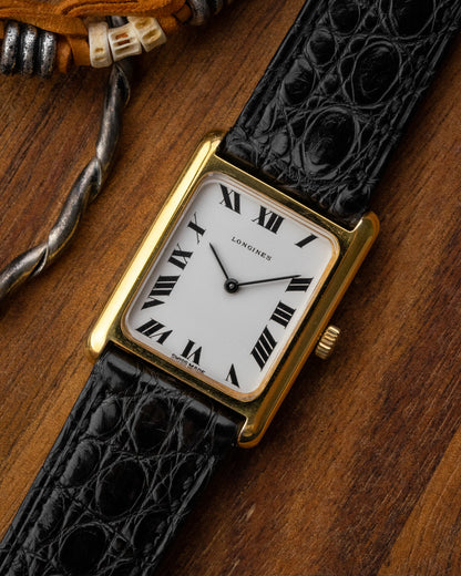 Longines Tank Roman dial Gold Ref. 5037-1 (Cal. 5601)