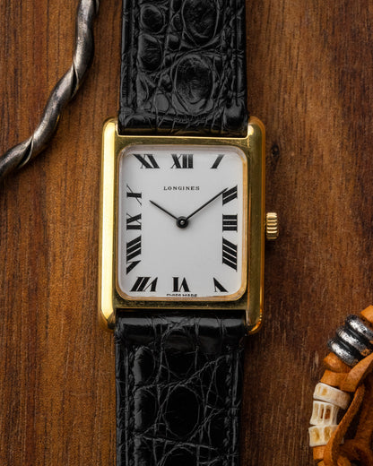 Longines Tank Roman dial Gold Ref. 5037-1 (Cal. 5601)