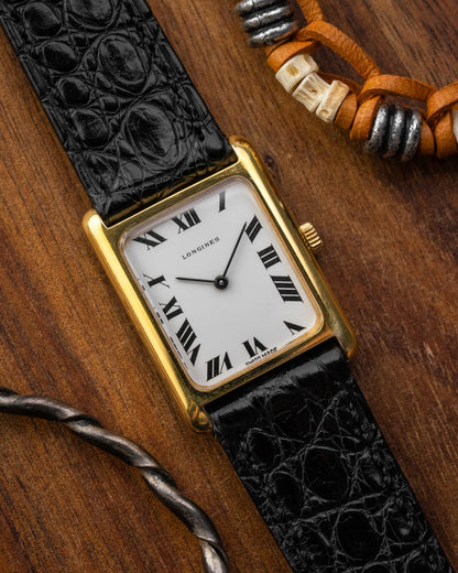 Longines Tank Roman dial Gold Ref. 5037-1 (Cal. 5601)