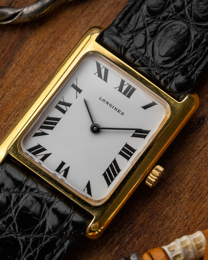 Longines Tank Roman dial Gold Ref. 5037-1 (Cal. 5601)