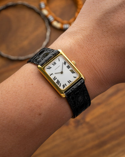 Longines Tank Roman dial Gold Ref. 5037-1 (Cal. 5601)