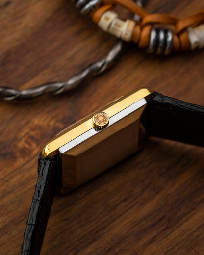 Longines Tank Roman dial Gold Ref. 5037-1 (Cal. 5601)