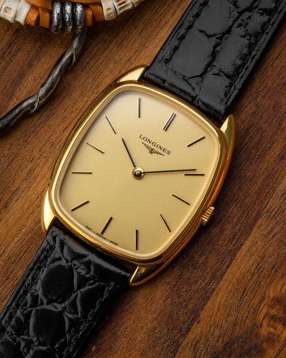 Longines "Cushion" Rectangular Gold Ref. 4448 (Cal. 847.4)