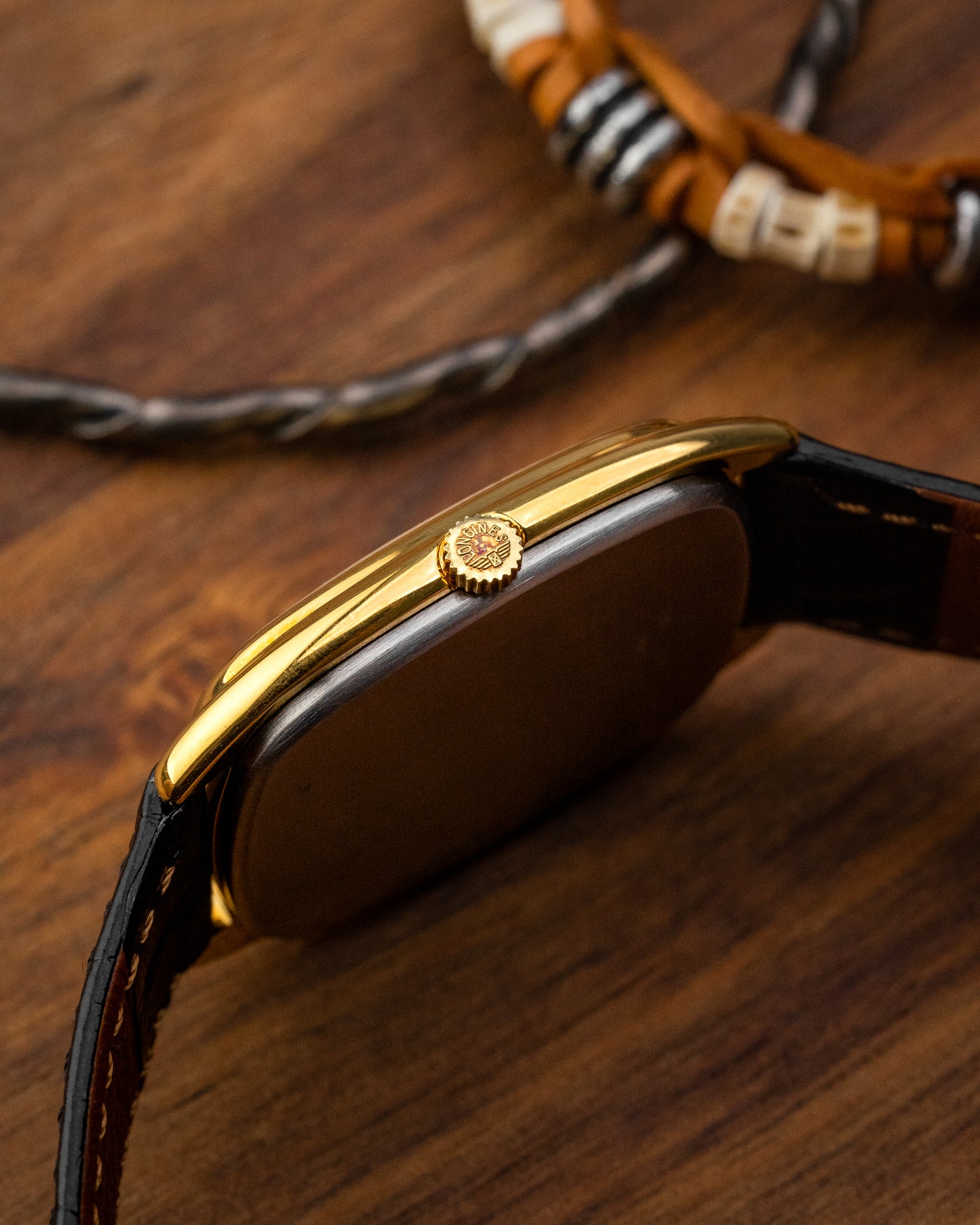 Longines "Cushion" Rectangular Gold Ref. 4448 (Cal. 847.4)