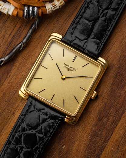 Longines "Gondolo" Square Frosty dial Gold Ref. 4255 (Cal. 847.4)