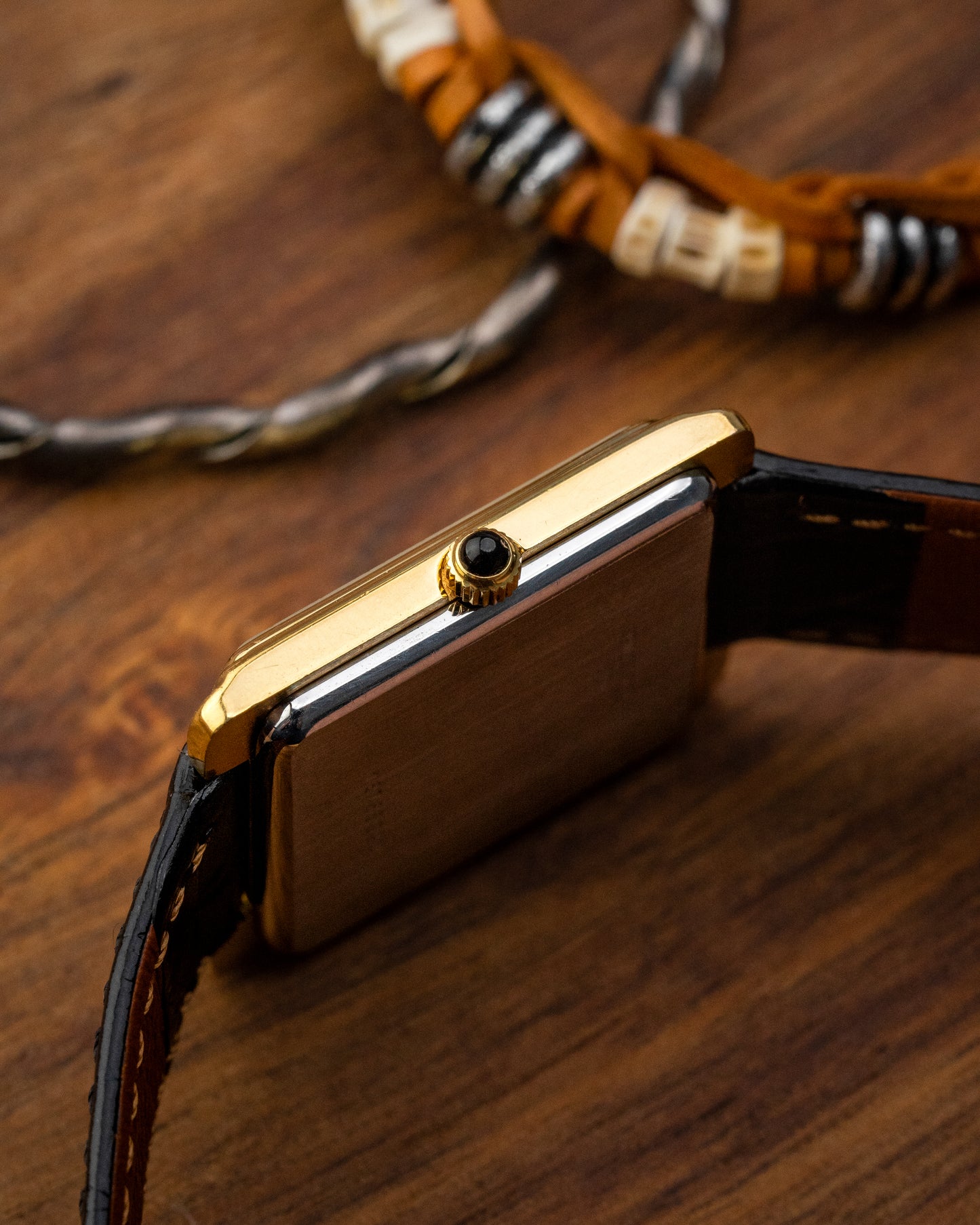 Longines "Gondolo" Square Frosty dial Gold Ref. 4255 (Cal. 847.4)