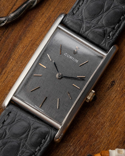 Corum "Tank Américaine" Grey Linen dial Ref. 27280 (Cal. ETA 2512)