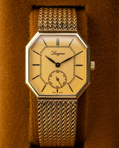 Longines Octagonal Integrated Bracelet Gold Ref. 3209M (Cal. 846.4)