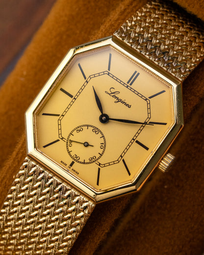 Longines Octagonal Integrated Bracelet Gold Ref. 3209M (Cal. 846.4)