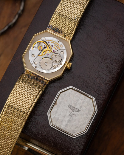 Longines Octagonal Integrated Bracelet Gold Ref. 3209M (Cal. 846.4)