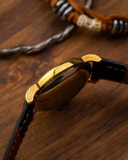 Longines "Diamond Pip" Black dial Gold Ref. 4280 (Cal. L817.4)