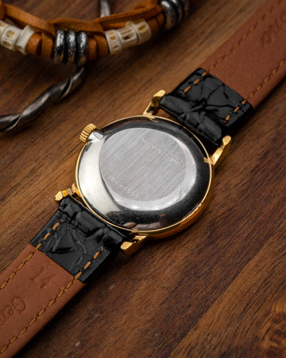 Longines "Diamond Pip" Black dial Gold Ref. 4280 (Cal. L817.4)