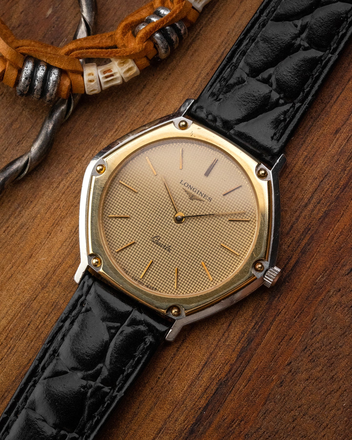 Longines Hexagon "Locomotive" Radar dial Quartz Two-Tone