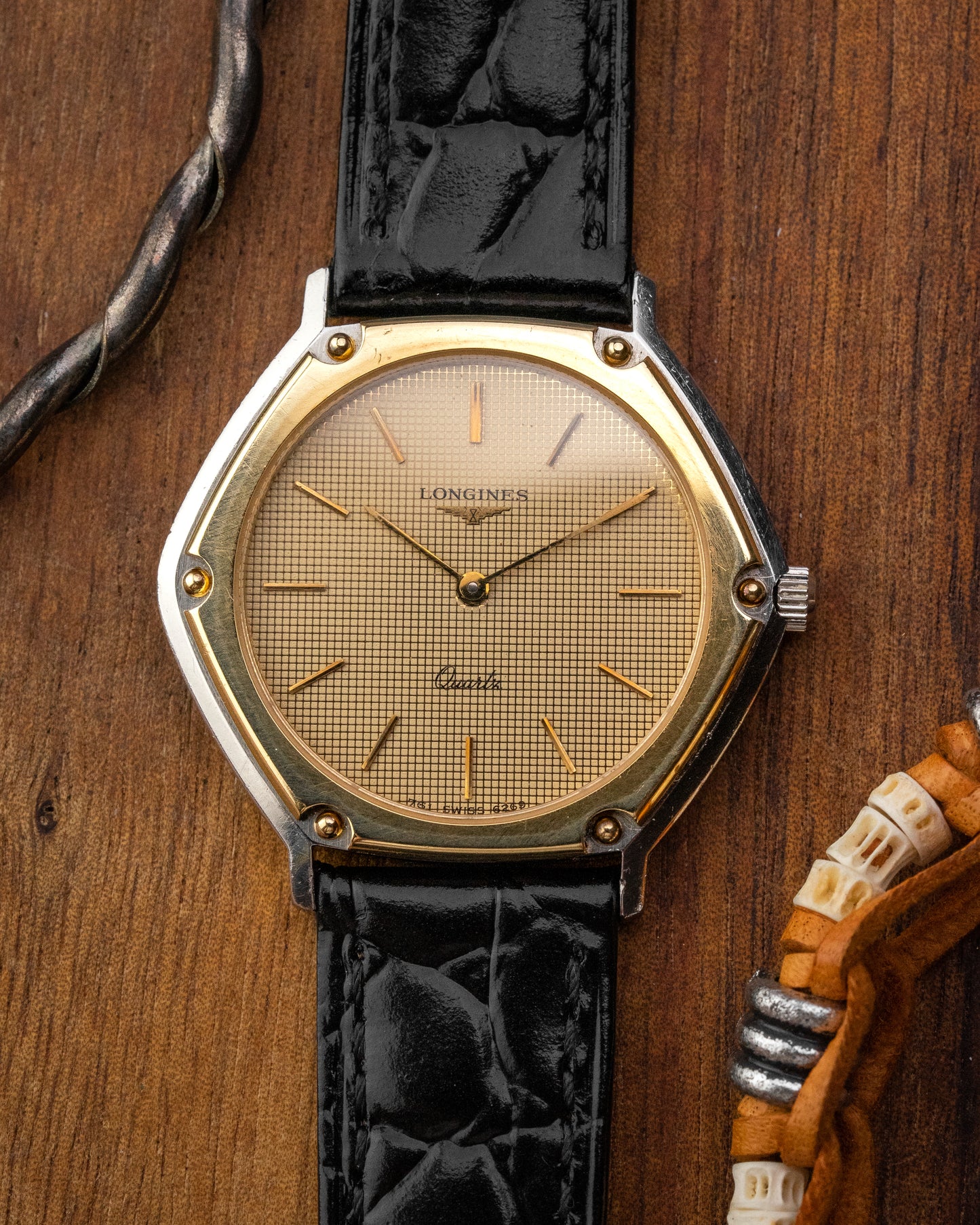 Longines Hexagon "Locomotive" Radar dial Quartz Two-Tone