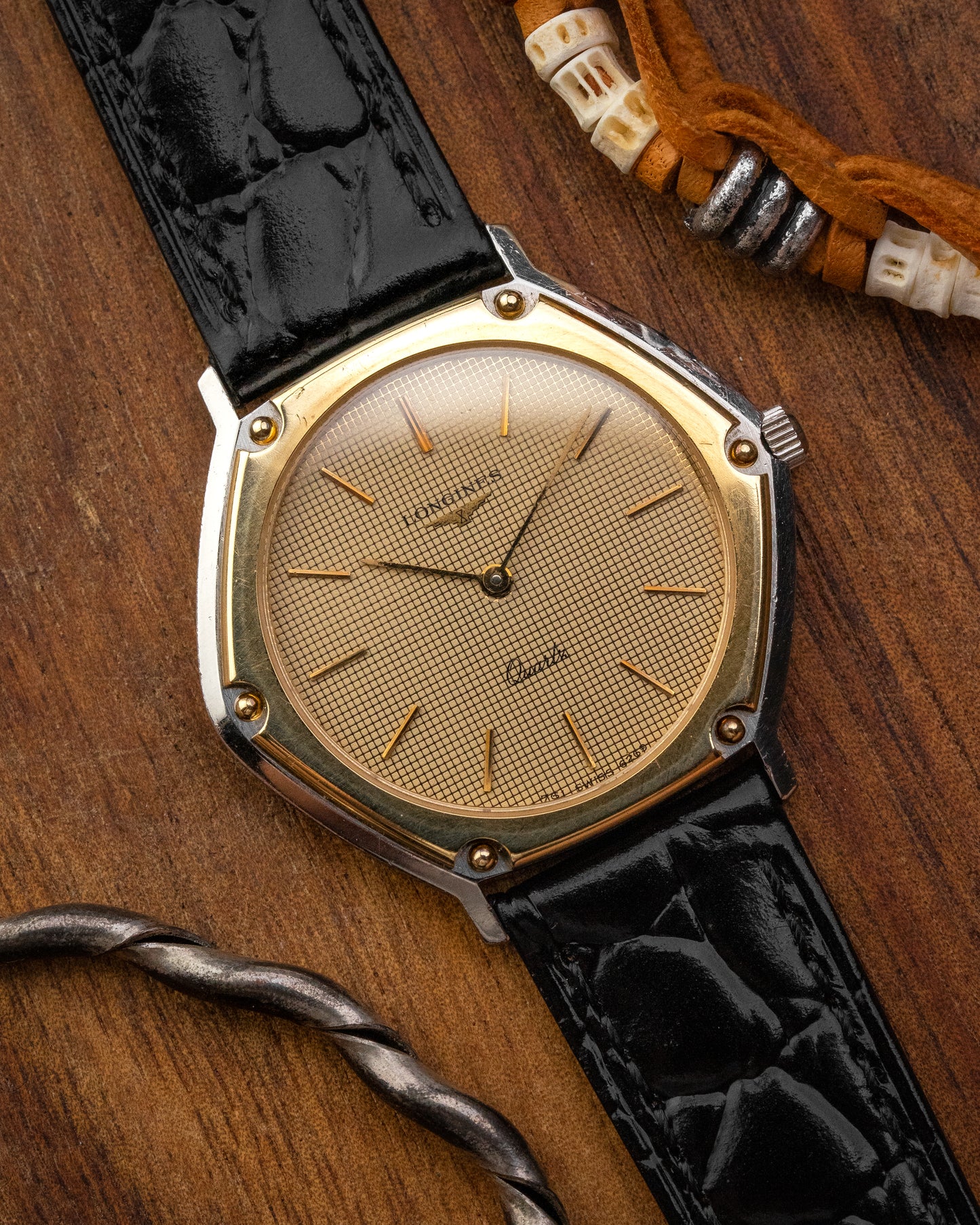 Longines Hexagon "Locomotive" Radar dial Quartz Two-Tone