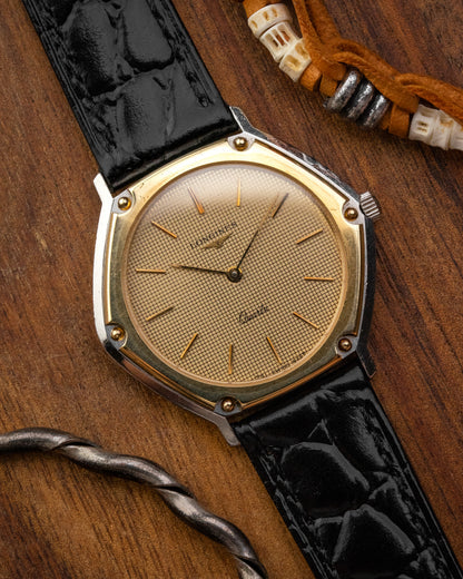 Longines Hexagon "Locomotive" Radar dial Quartz Two-Tone