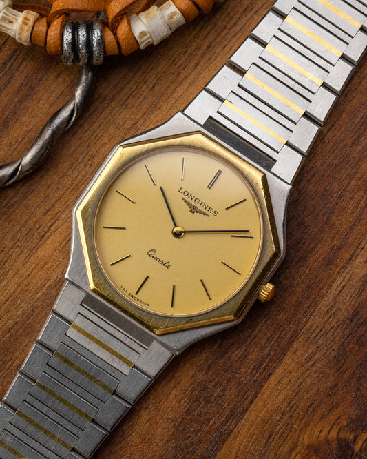 Longines Octagonal “Royal Oak” Octagonal Quartz Two-Tone Integrated bracelet