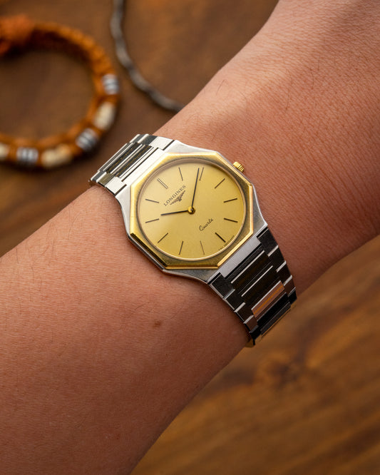 Longines Octagonal “Royal Oak” Octagonal Quartz Two-Tone Integrated bracelet