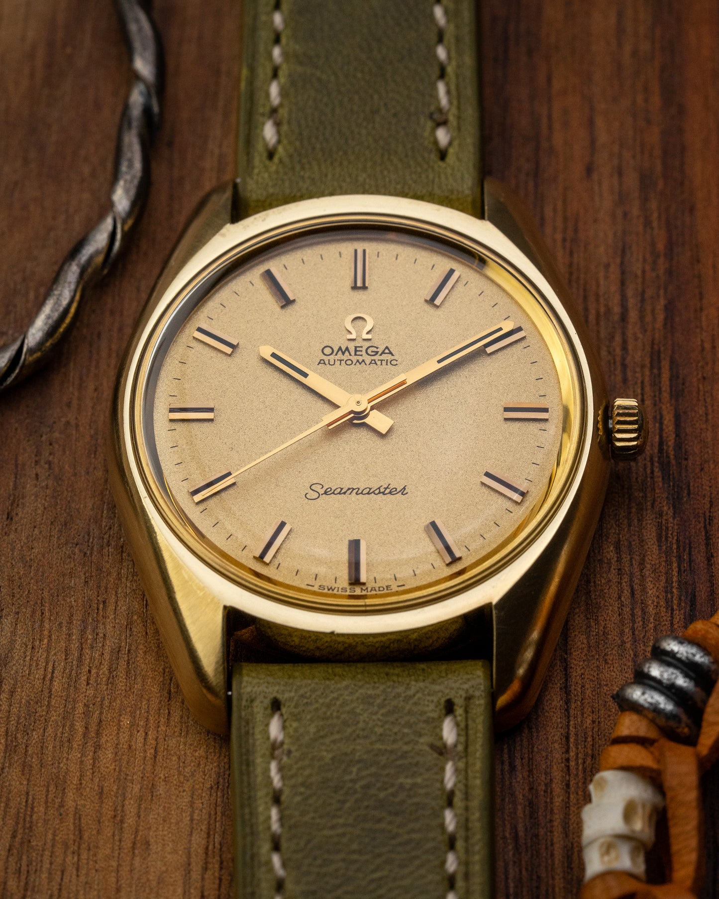 Omega Seamaster Automatic "Sparkle" dial Gold Capped Ref. 165.067 (Cal. 562)