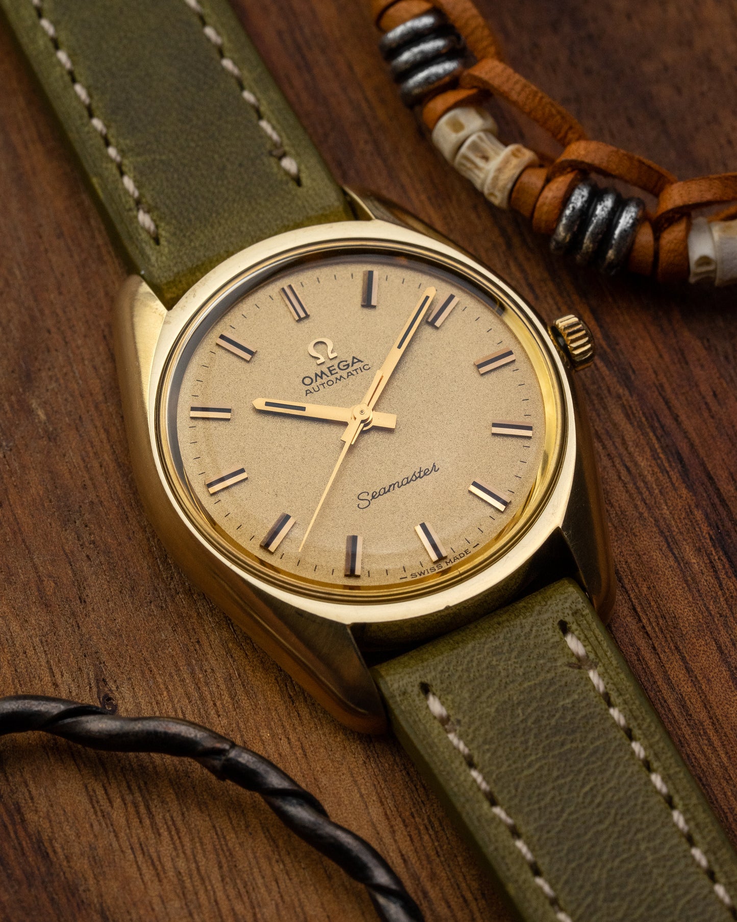 Omega Seamaster Automatic "Sparkle" dial Gold Capped Ref. 165.067 (Cal. 562)