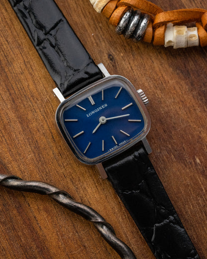 Longines Petite "TV" Blue dial Ref. 1304-1 (Cal. 320)