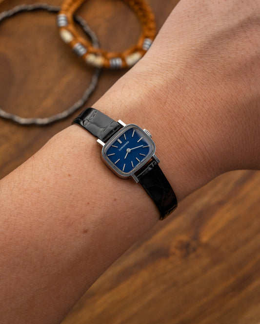 Longines Petite "TV" Blue dial Ref. 1304-1 (Cal. 320)