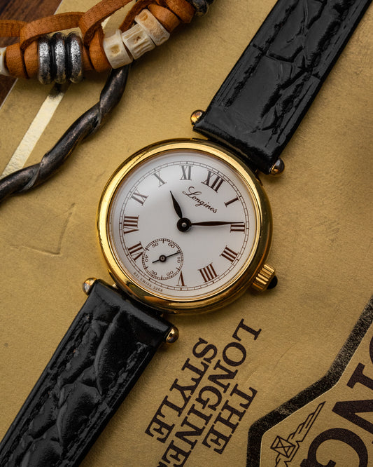 Longines Classique Mini "Vendome" Roman dial Gold Ref. 3206 (Cal. 520)