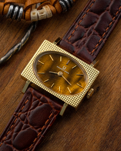 Universal Geneve "Tiger’s Eye" Guilloché Waffle Gold case Ref. 510608 (Cal. 10)