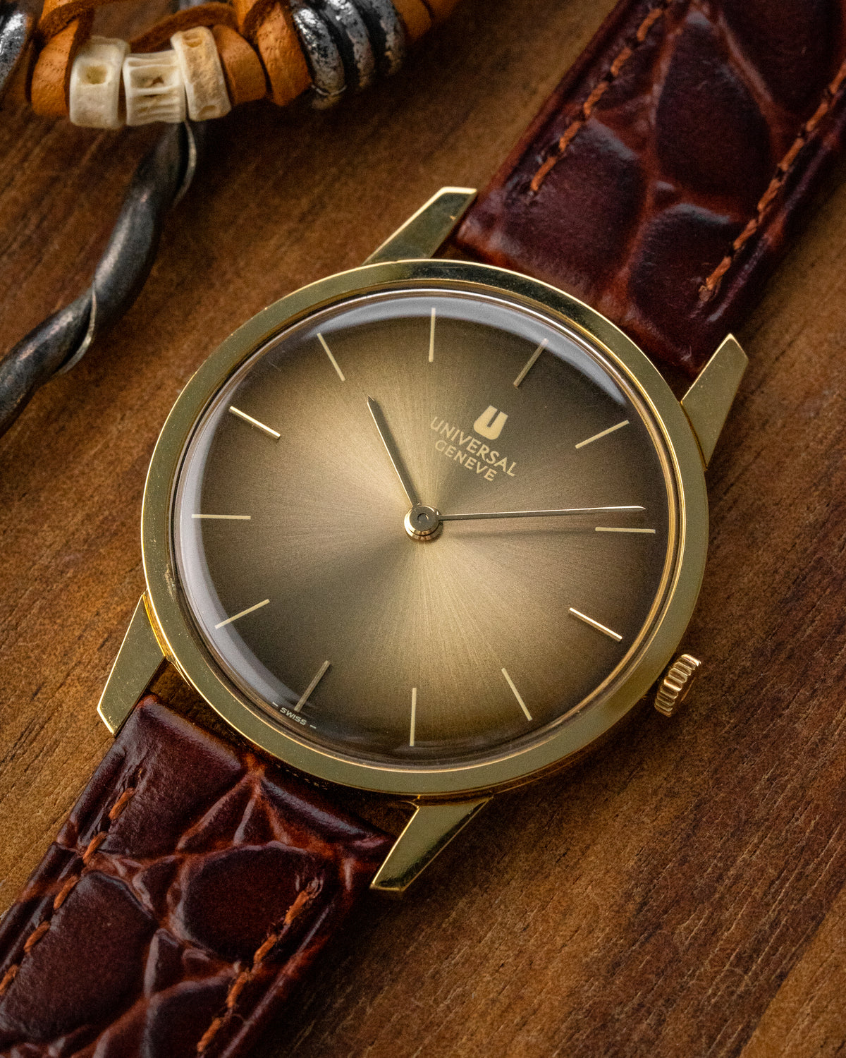 Universal Geneve Ultra-Thin "Golden Mocha" dial Gold Ref. 542101 (Cal. 1-42)