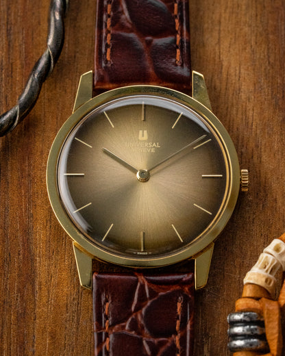 Universal Geneve Ultra-Thin "Golden Mocha" dial Gold Ref. 542101 (Cal. 1-42)