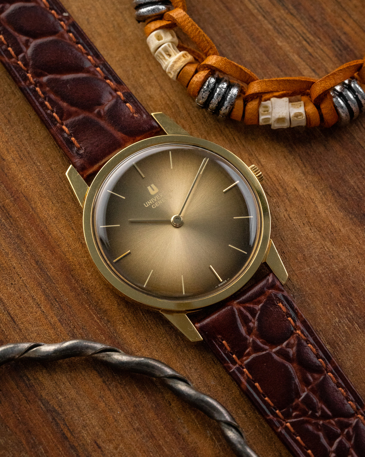 Universal Geneve Ultra-Thin "Golden Mocha" dial Gold Ref. 542101 (Cal. 1-42)