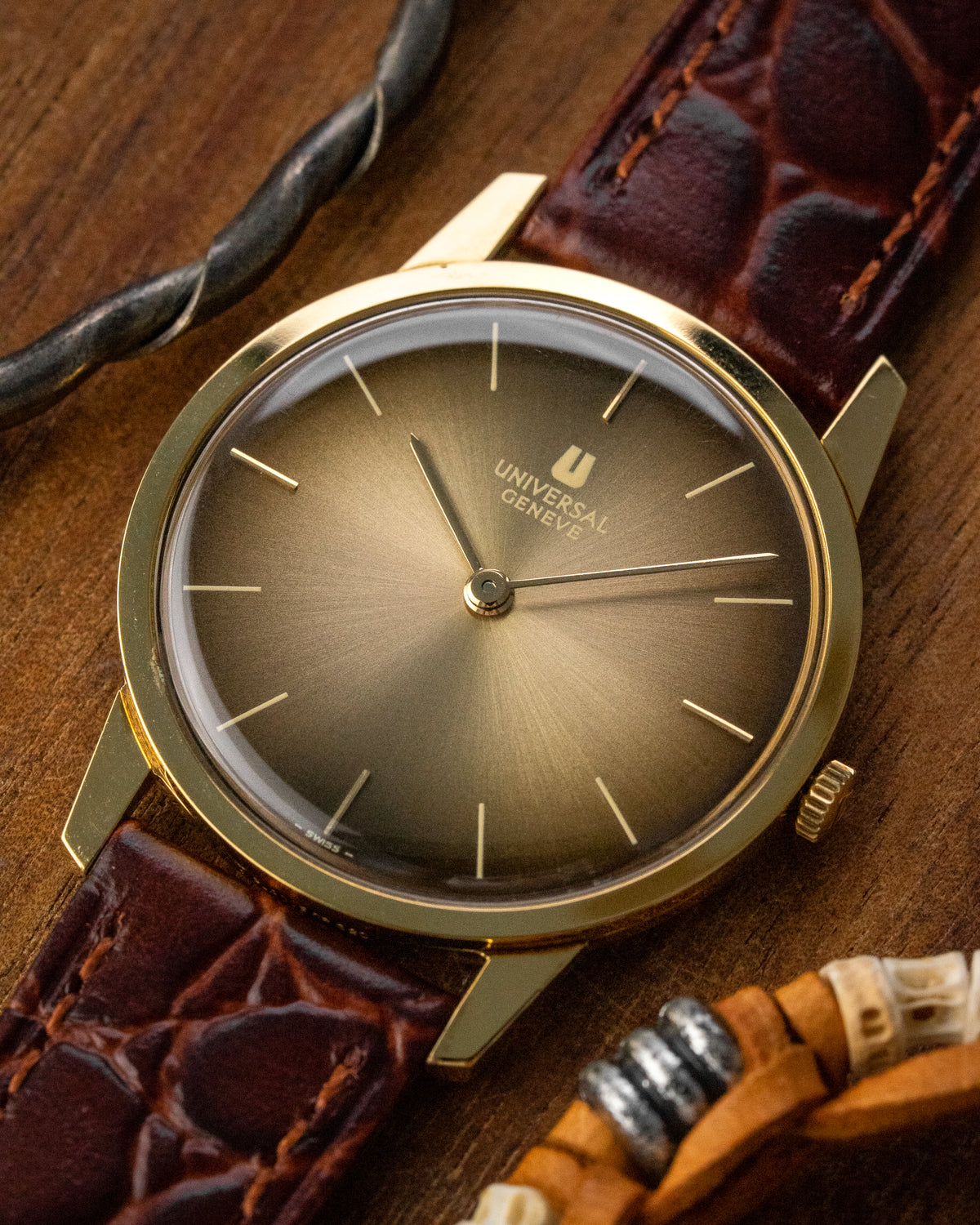 Universal Geneve Ultra-Thin "Golden Mocha" dial Gold Ref. 542101 (Cal. 1-42)