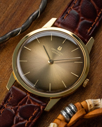 Universal Geneve Ultra-Thin "Golden Mocha" dial Gold Ref. 542101 (Cal. 1-42)
