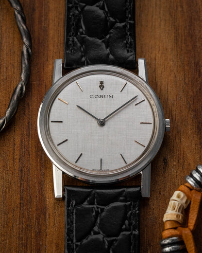 Corum "Calatrava" Ultra-Thin Linen dial Ref. 57193
