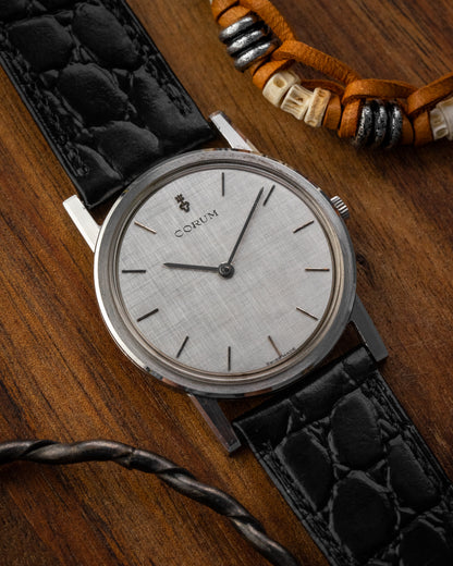 Corum "Calatrava" Ultra-Thin Linen dial Ref. 57193