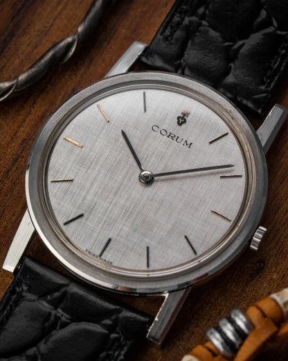 Corum "Calatrava" Ultra-Thin Linen dial Ref. 57193