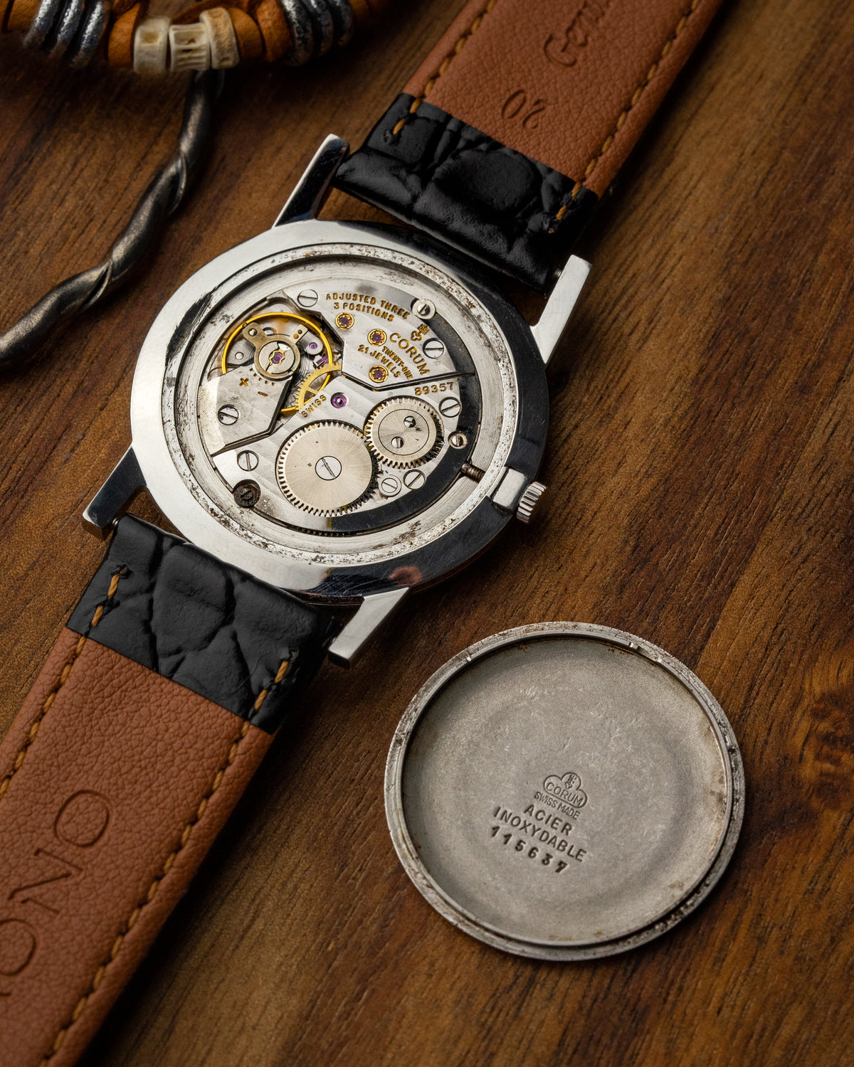 Corum "Calatrava" Ultra-Thin Linen dial Ref. 57193