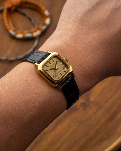 Longines Mini Square Automatic Date Gold Ref. 4042-1 (Cal. 5851)