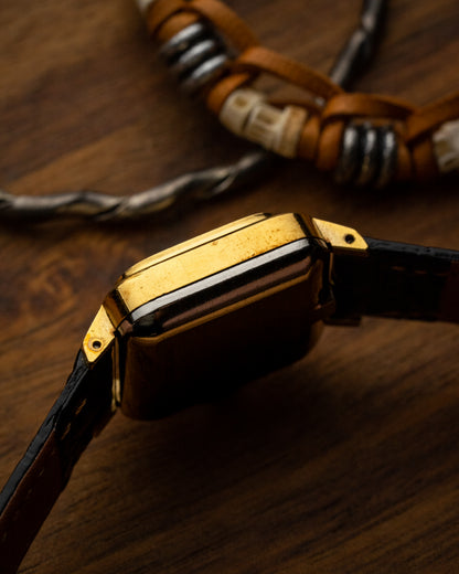 Longines Mini Square Automatic Date Gold Ref. 4042-1 (Cal. 5851)